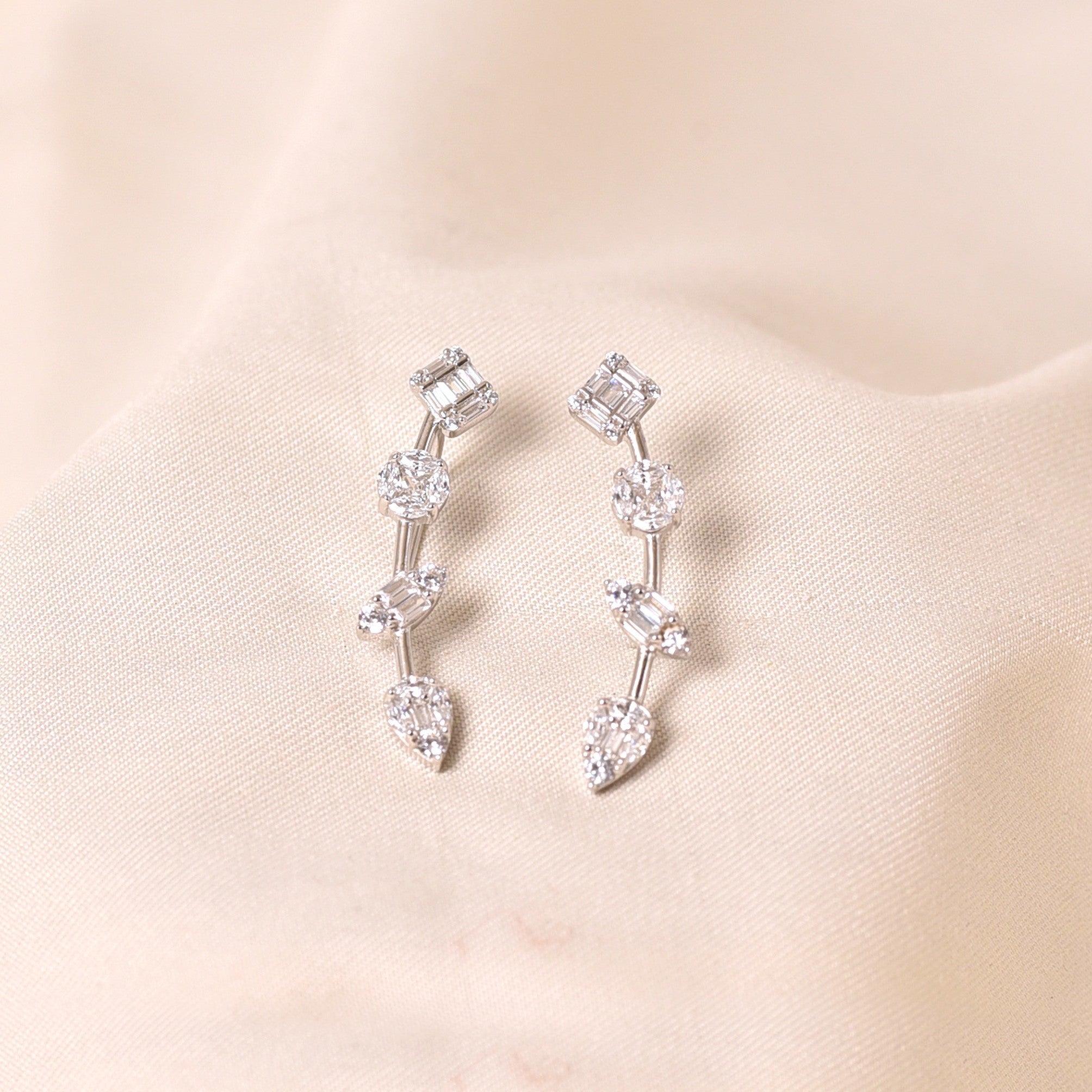 925 Silver Cuff Luxury  Earring with Affordable Price
