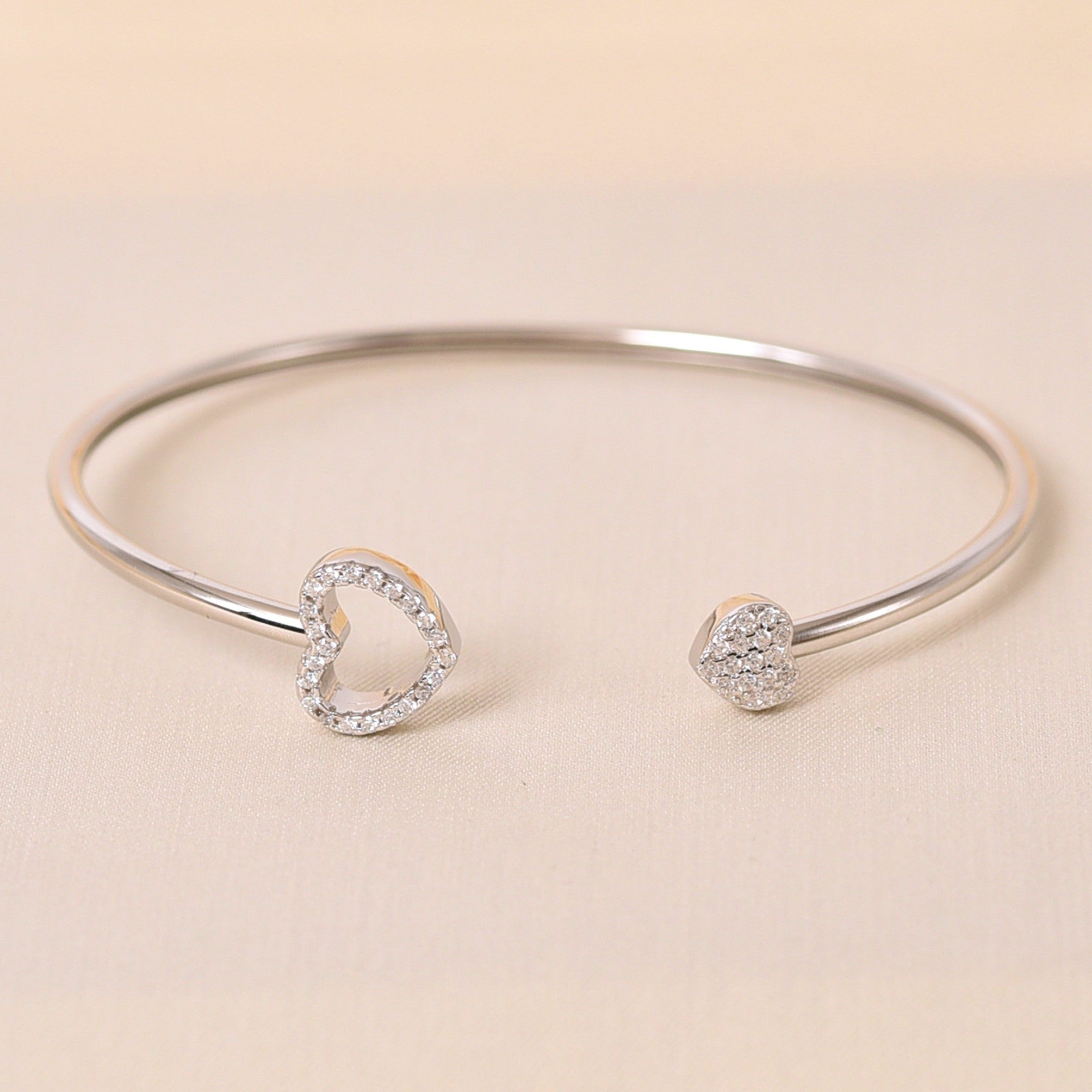 Two Heart FreeSize Kada