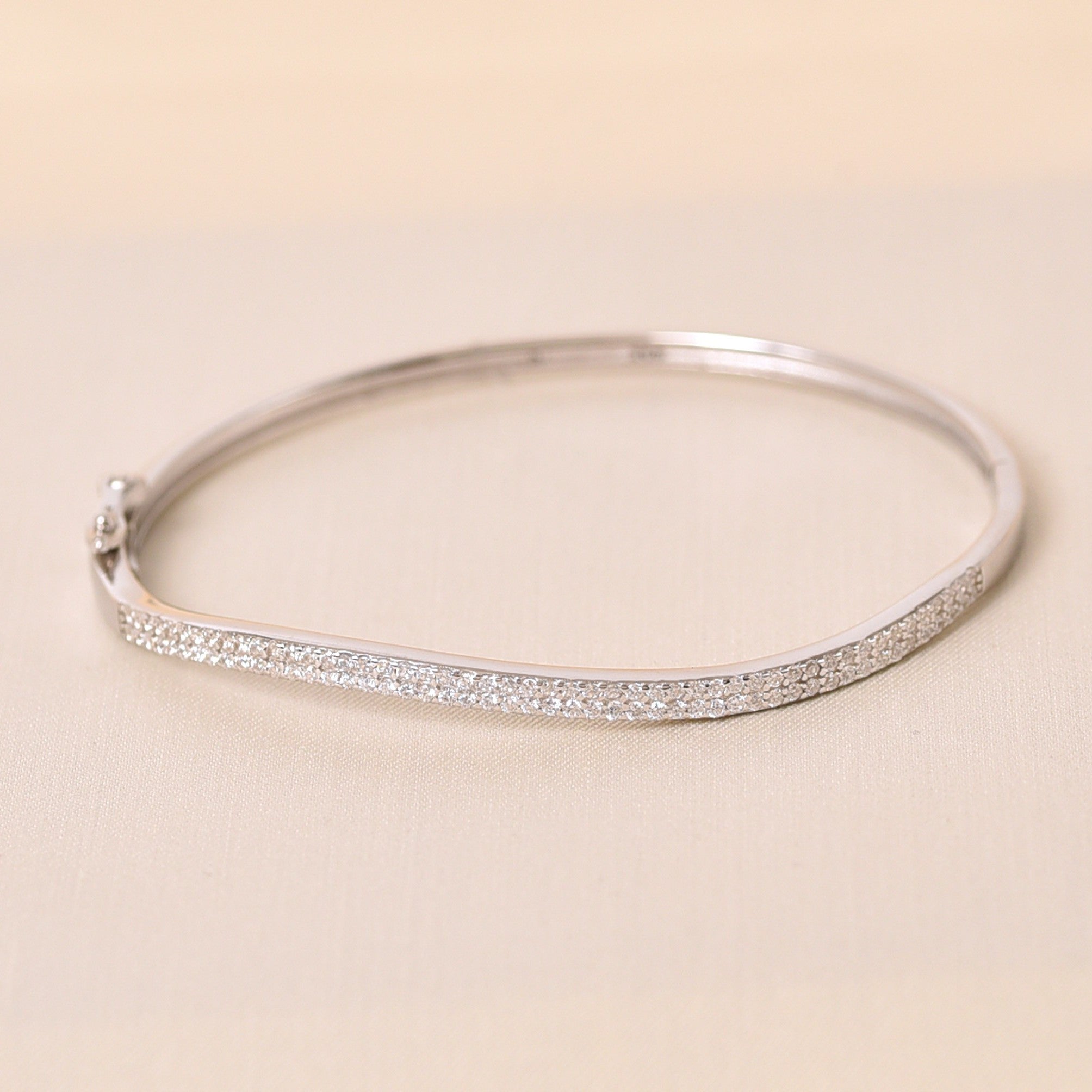 Sterling Silver Curl Bracelet  kada