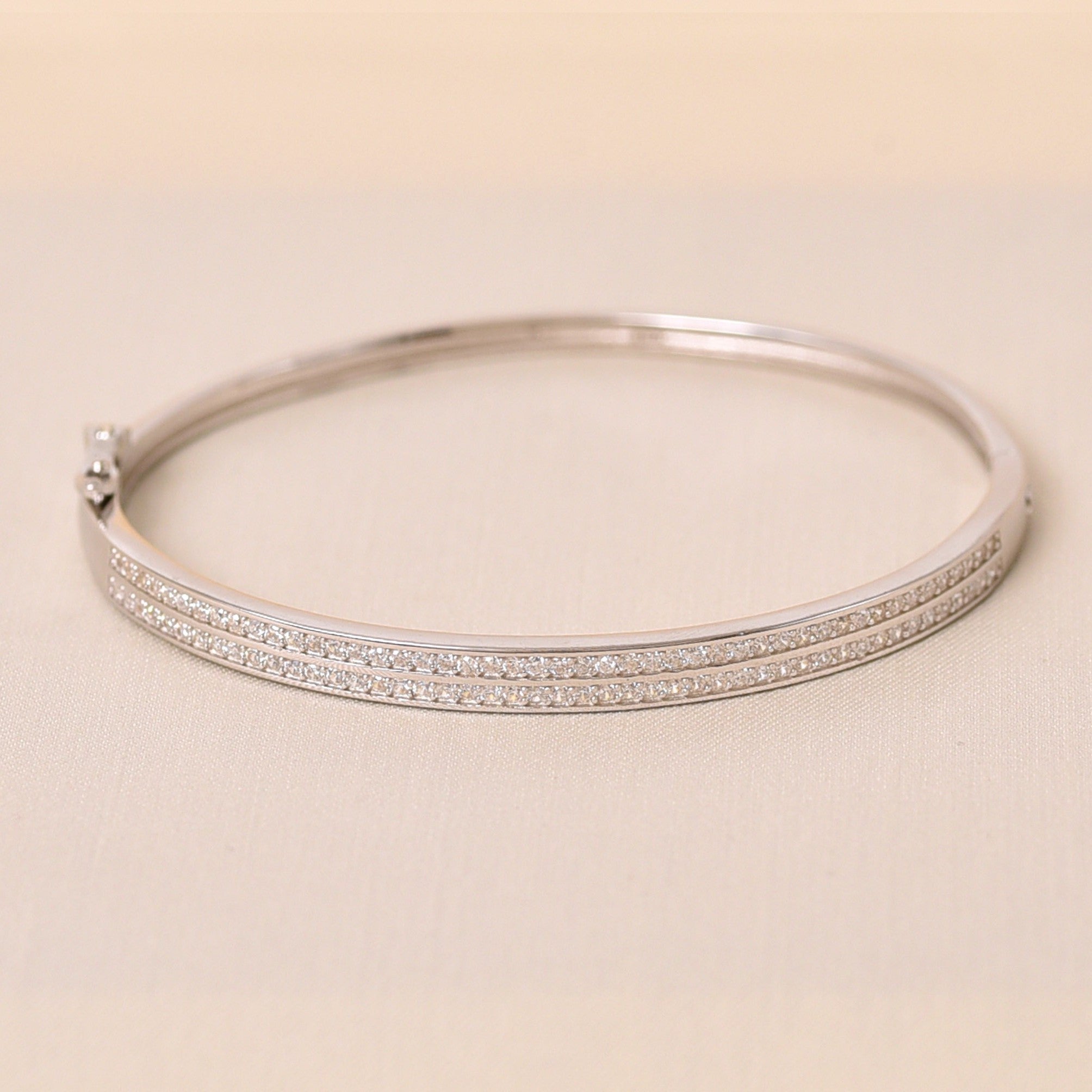 Square Studded Diamond Bracelet Kada