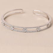 Daisy Diamond Free Size Kada