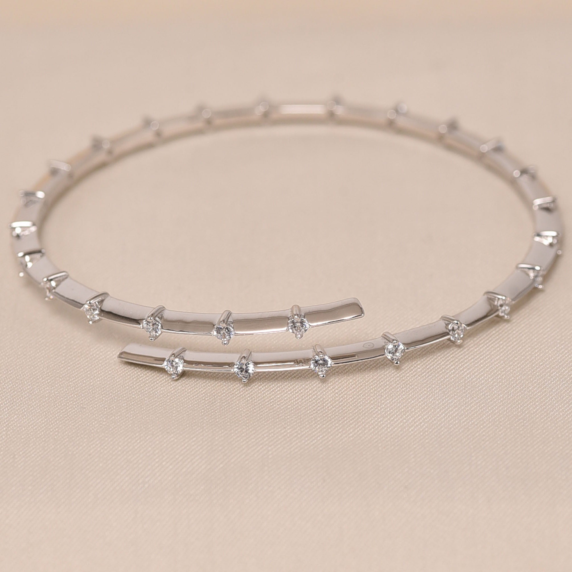 925 Sterling Silver Bracelet Kada for women- Elyta