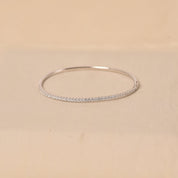 925 Silver Diamond Dainty Daily wear Kada for Women by Elyta
