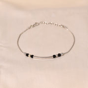 Silver Morse Mangalsutra Bracelet
