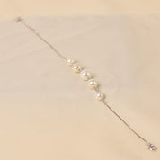 Silver Big Pearl Bracelet