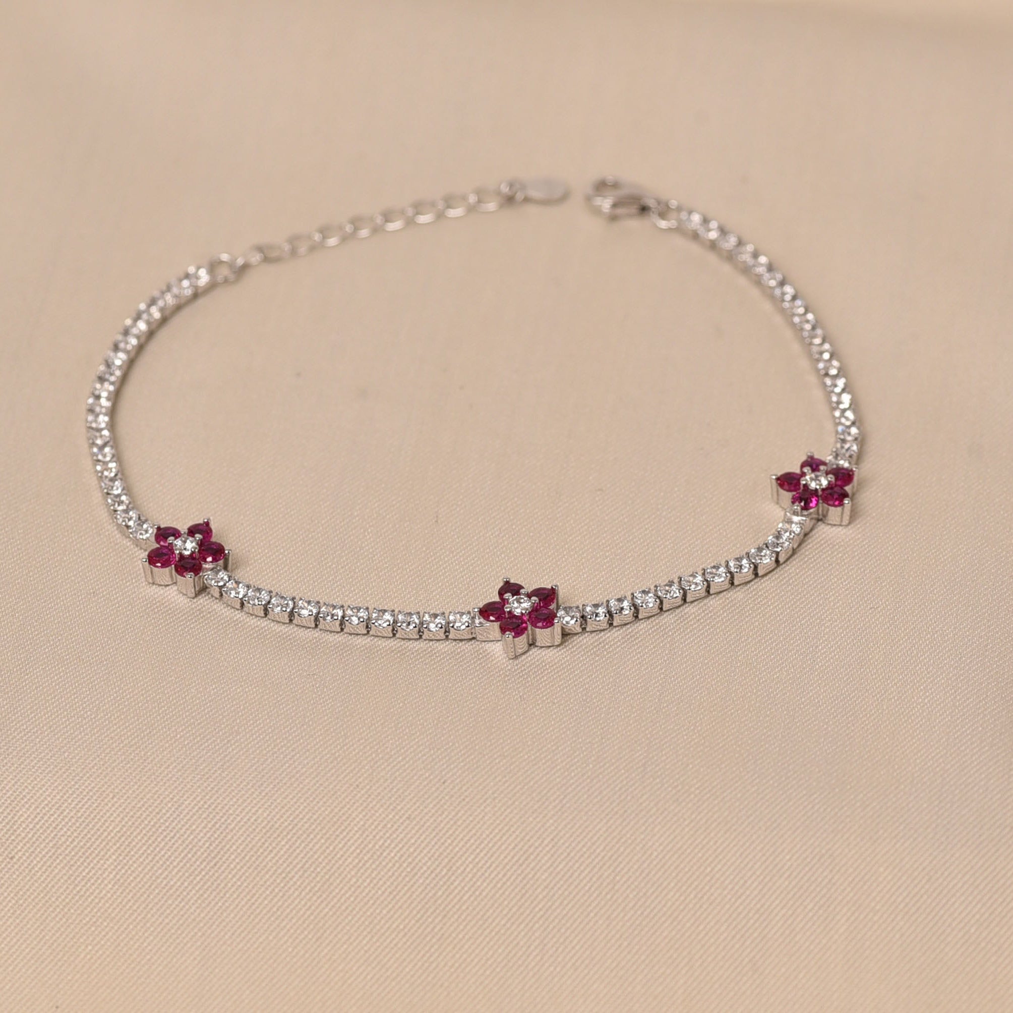 925 Sterling Silver Crystal Bracelet for women - Elyta