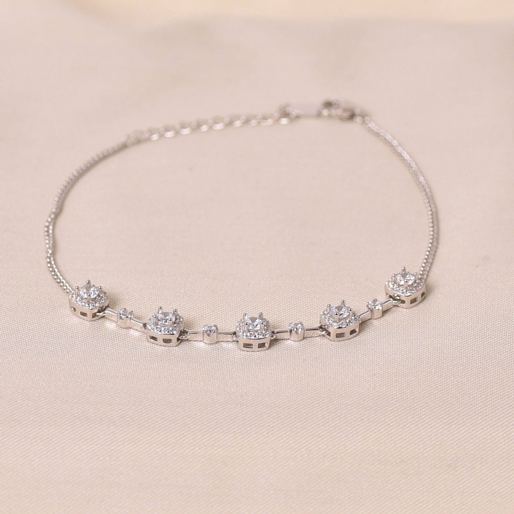 5-Squared Tennis Bracelet