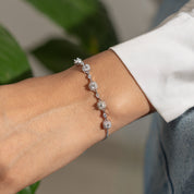 5-Squared Tennis Bracelet