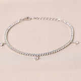 3 Charm Simple Diamond Bracelet