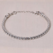 Square Beads Tennis Bracelet