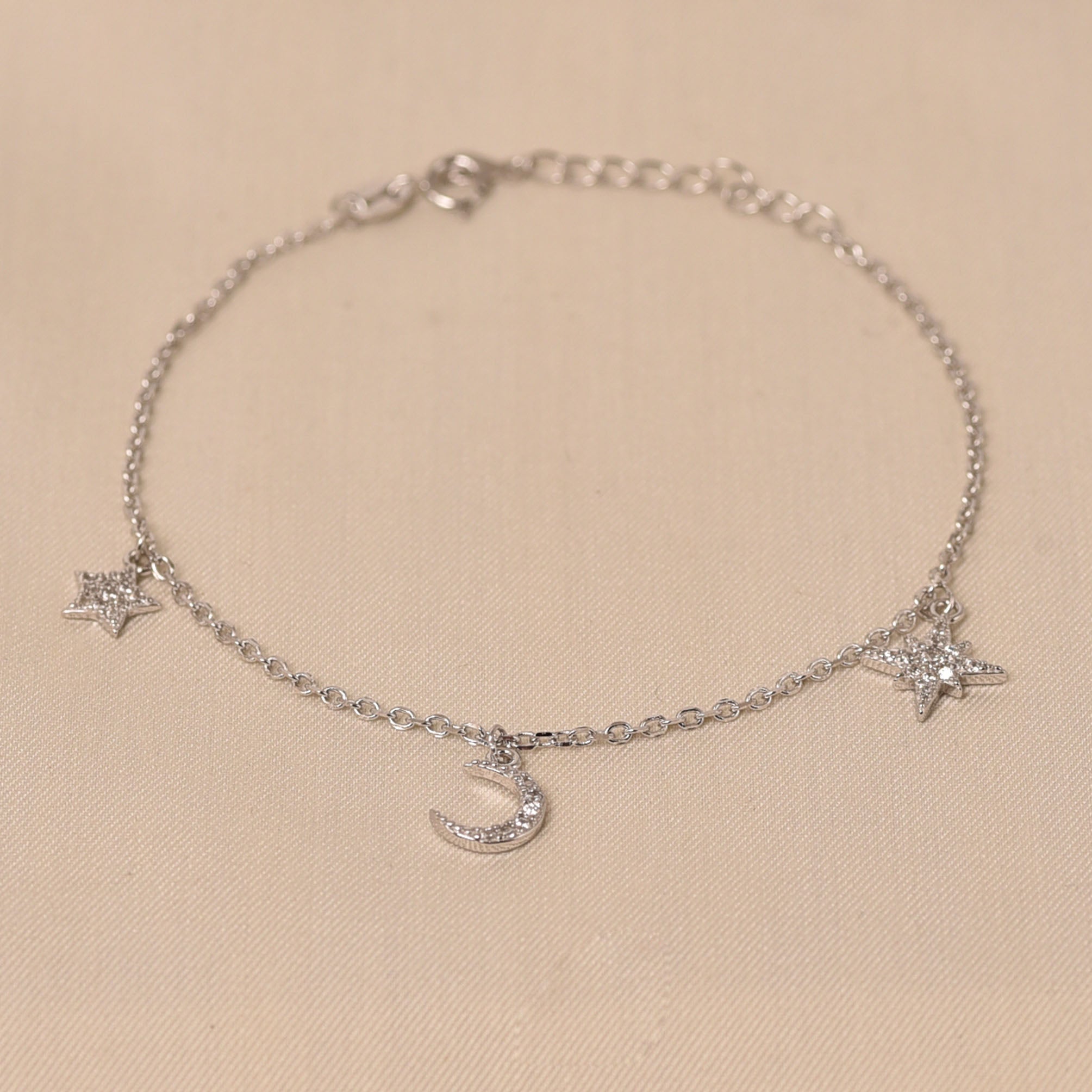 925 Sterling Silver Charm Bracelet for Women - Elyta