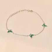 Ringlet Butterfly Tennis Bracelet - Green