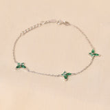 Ringlet Butterfly Tennis Bracelet - Green