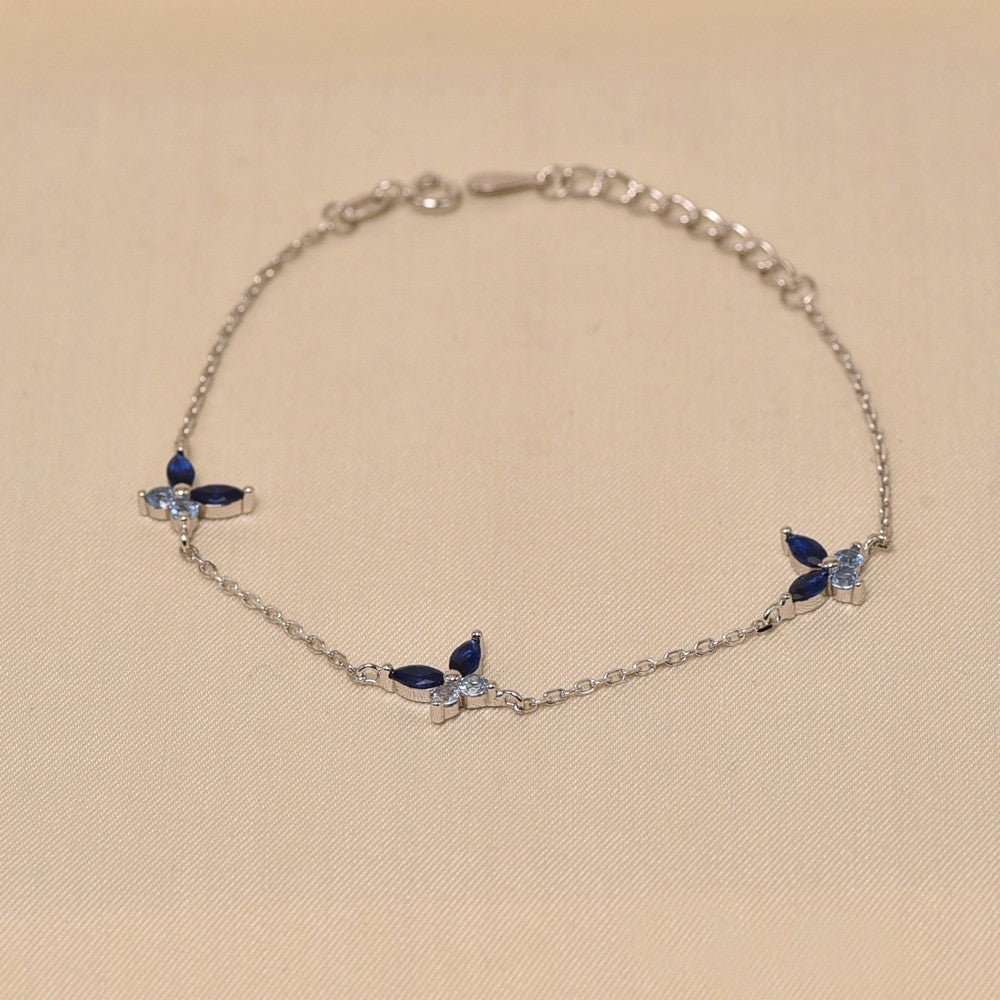 Ringlet Butterfly Tennis Bracelet - Blue