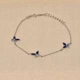 Ringlet Butterfly Tennis Bracelet - Blue