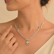 Minimal Diamond  Necklace Set for women  by Elyta
