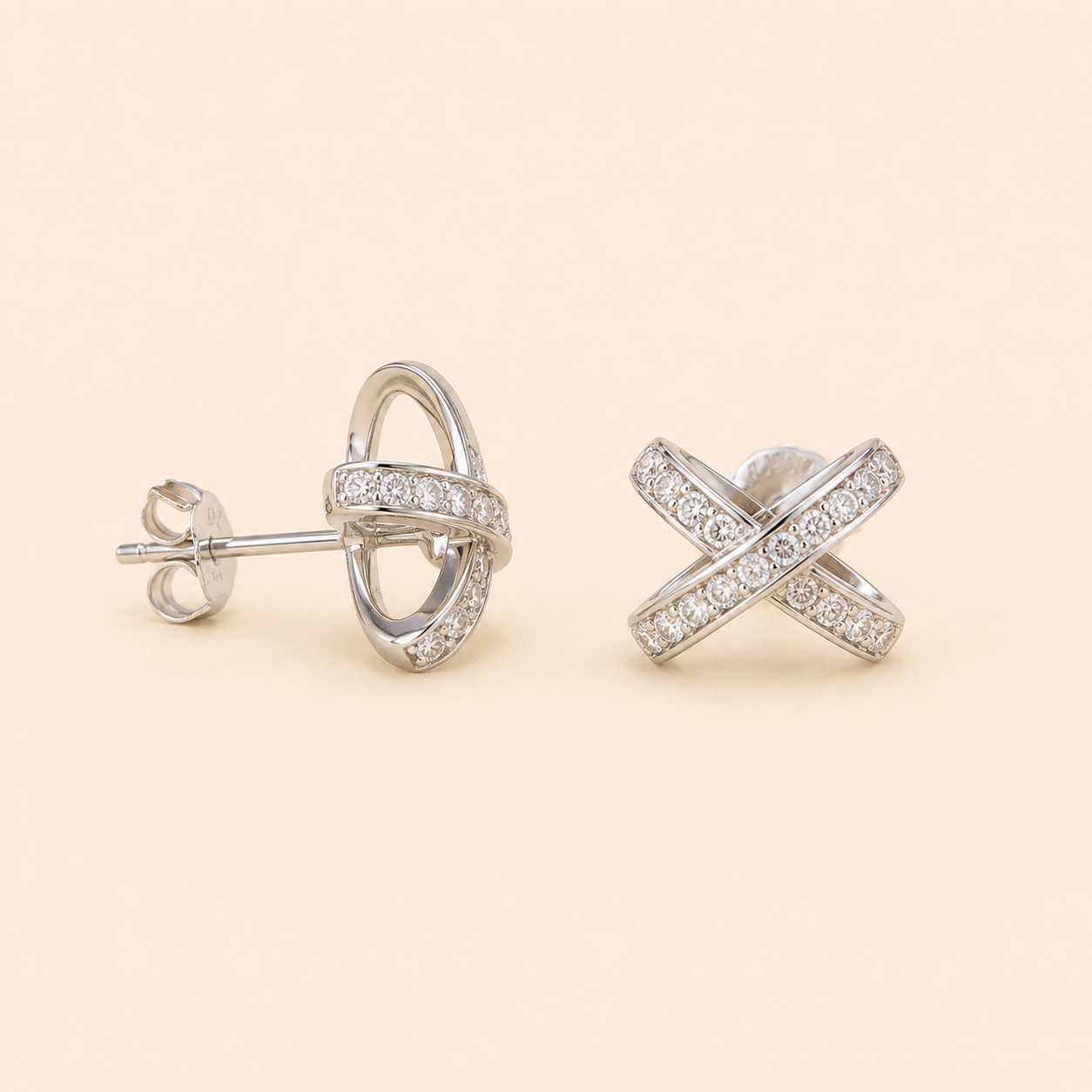 Crossroads Diamond Earrings