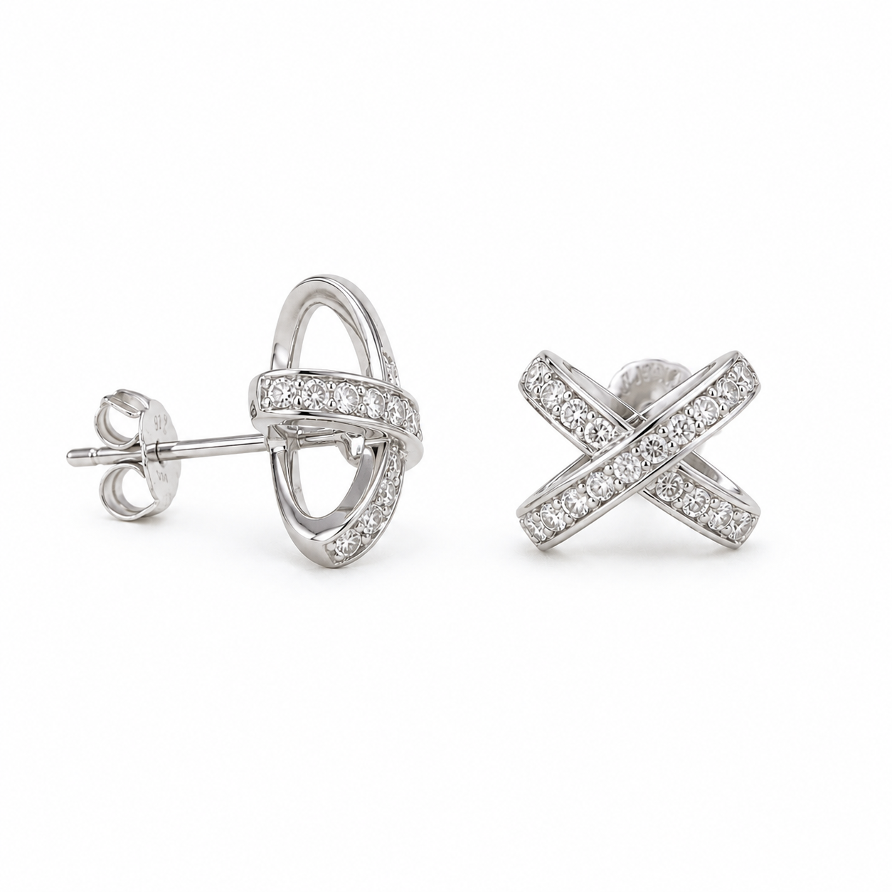 Crossroads Diamond Earrings