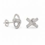 Crossroads Diamond Earrings