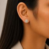 925 Silver Manali Studs Gold