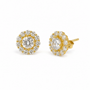 925 Silver Manali Studs Gold