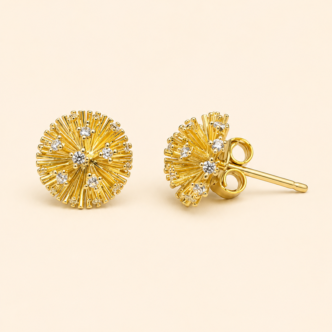 Sterling Avni Diamond Earring-Gold