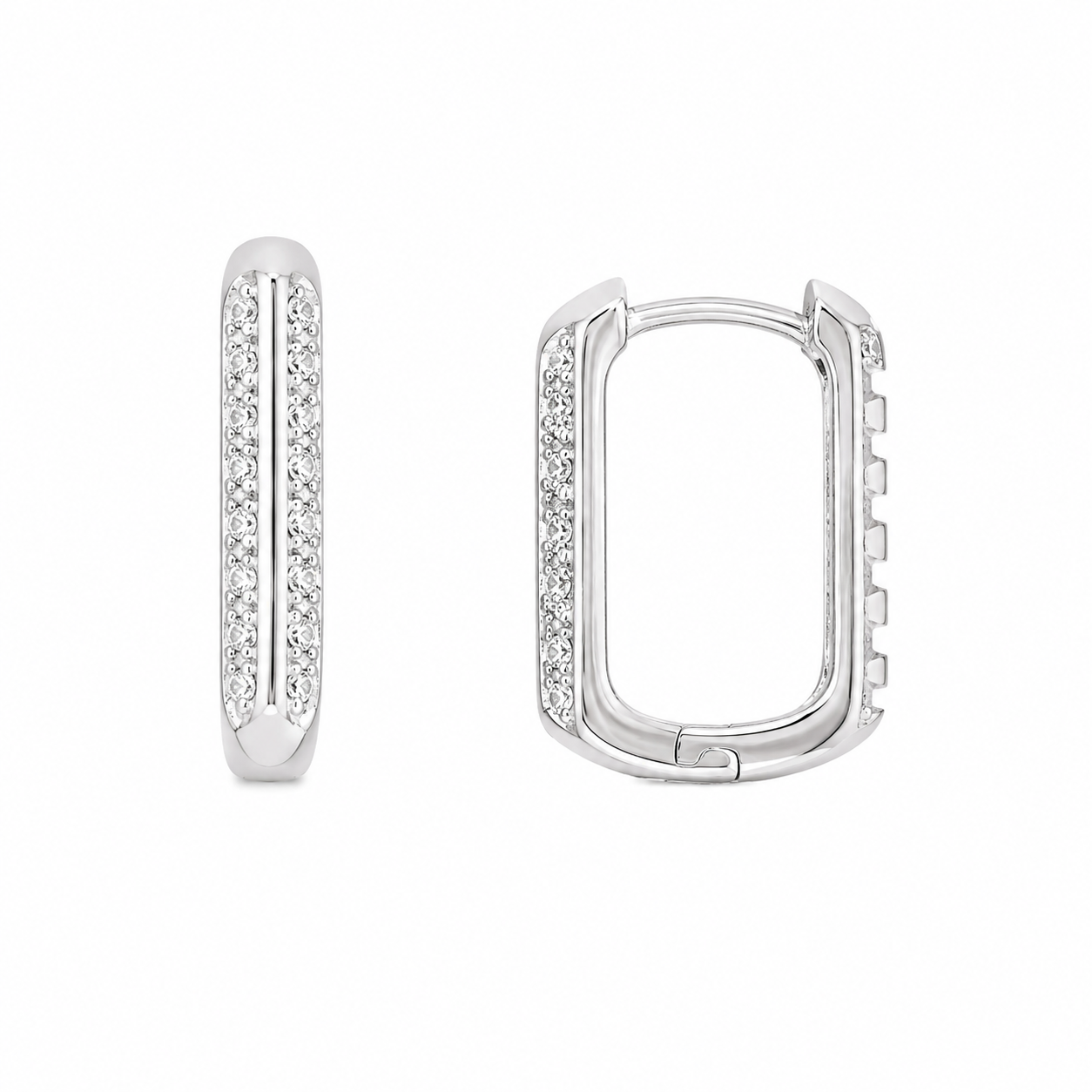 925 Silver Sparkle Hoops