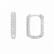 925 Silver Sparkle Hoops