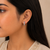 925 Silver Sparkle Hoops