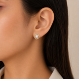 Square Pearl Elegance Gold