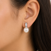 925 Silver Pratl Diamond Earrings