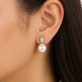 925 Silver Pratl Diamond Earrings