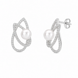 925 Silver fancy Diamond Earrings
