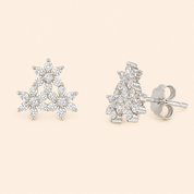 Three Flower Studs