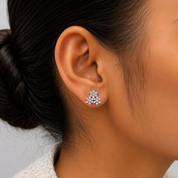 Three Flower Studs
