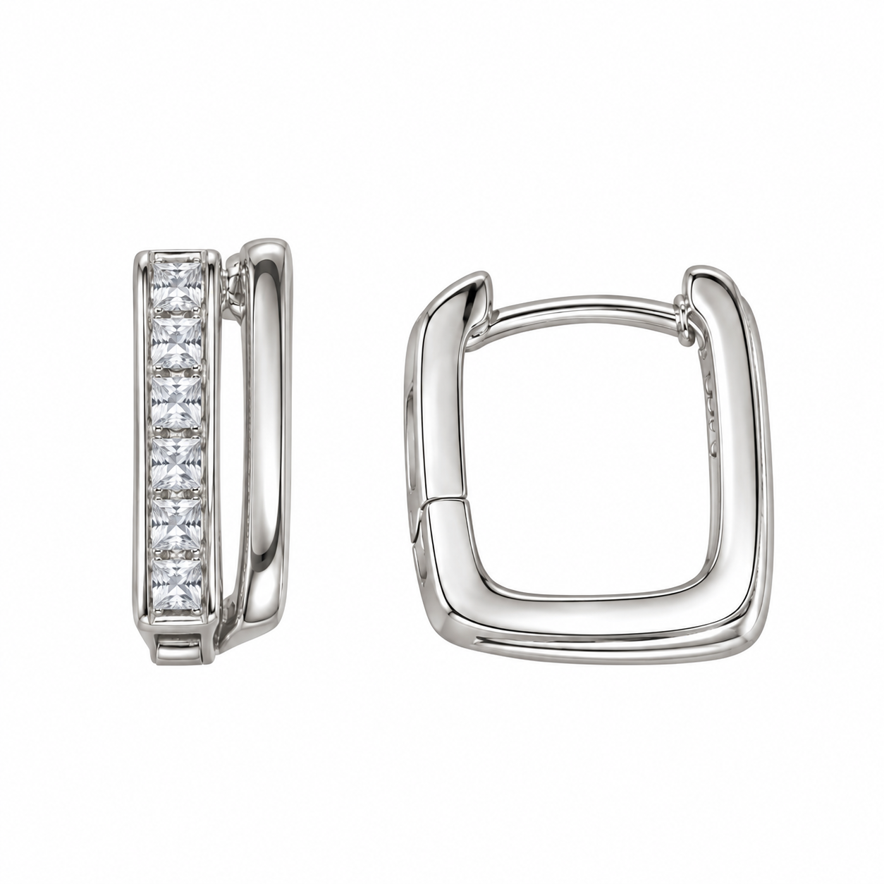 925 Silver Luxe Hoops