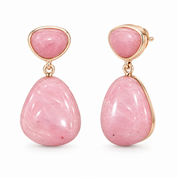 925 Silver Luisa Drop Earrings -Dusty Rose Pink