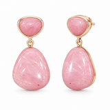 925 Silver Luisa Drop Earrings -Dusty Rose Pink