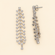 925 Silver Kim Diamond Earrings