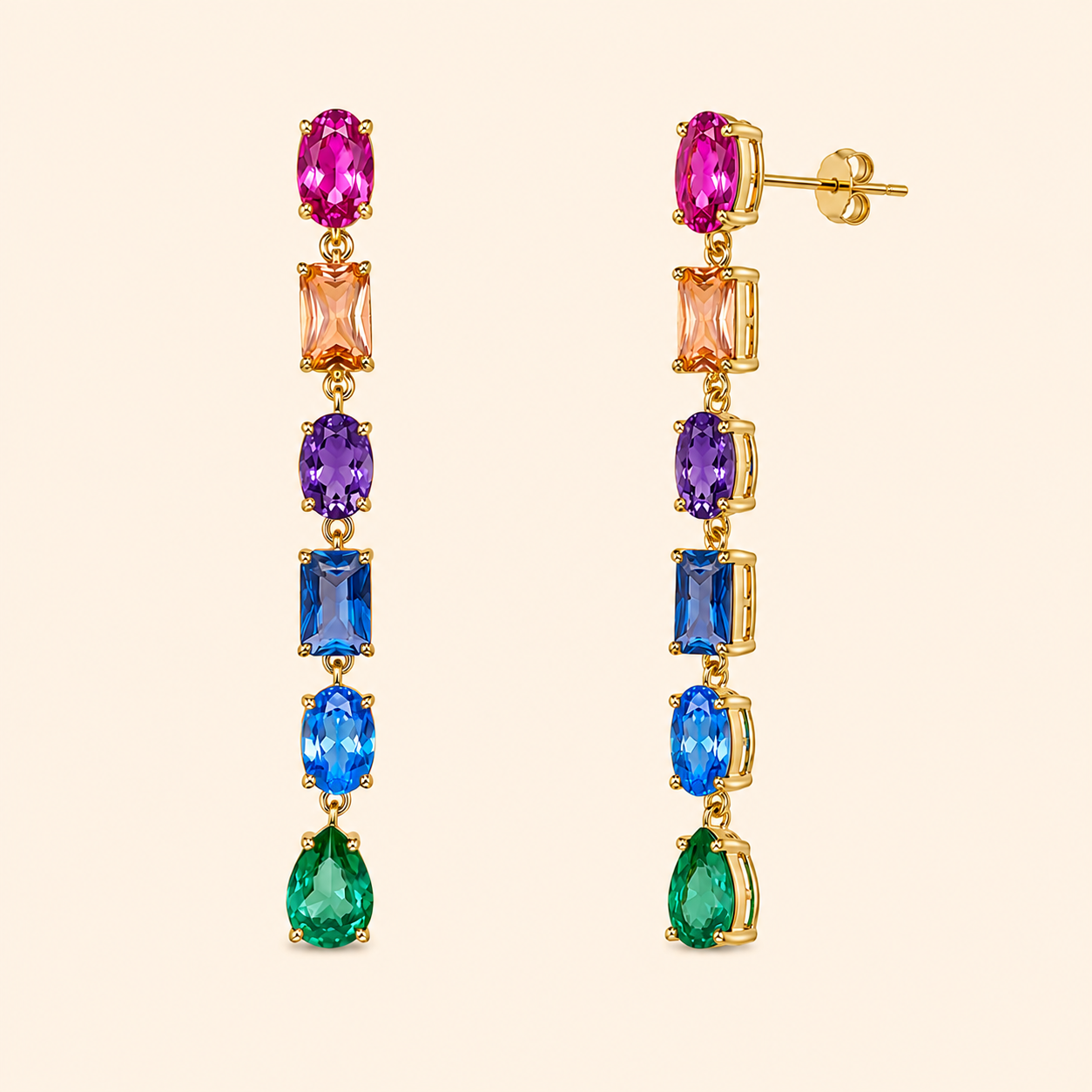 925 Silver Colour Pop Earring