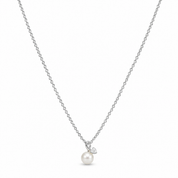 925 Silver Heart Pearl Necklace