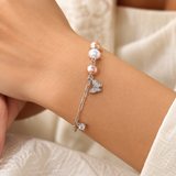 Leaf & Pearl Tennis Bracelet