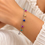 4-Pronged Charm Bracelet - Colourful