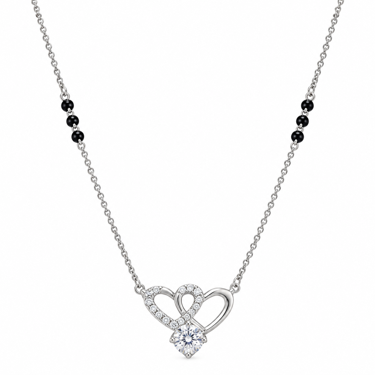 925 Silver Heartline Mangalsutra
