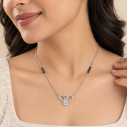 925 Silver Heartline Mangalsutra