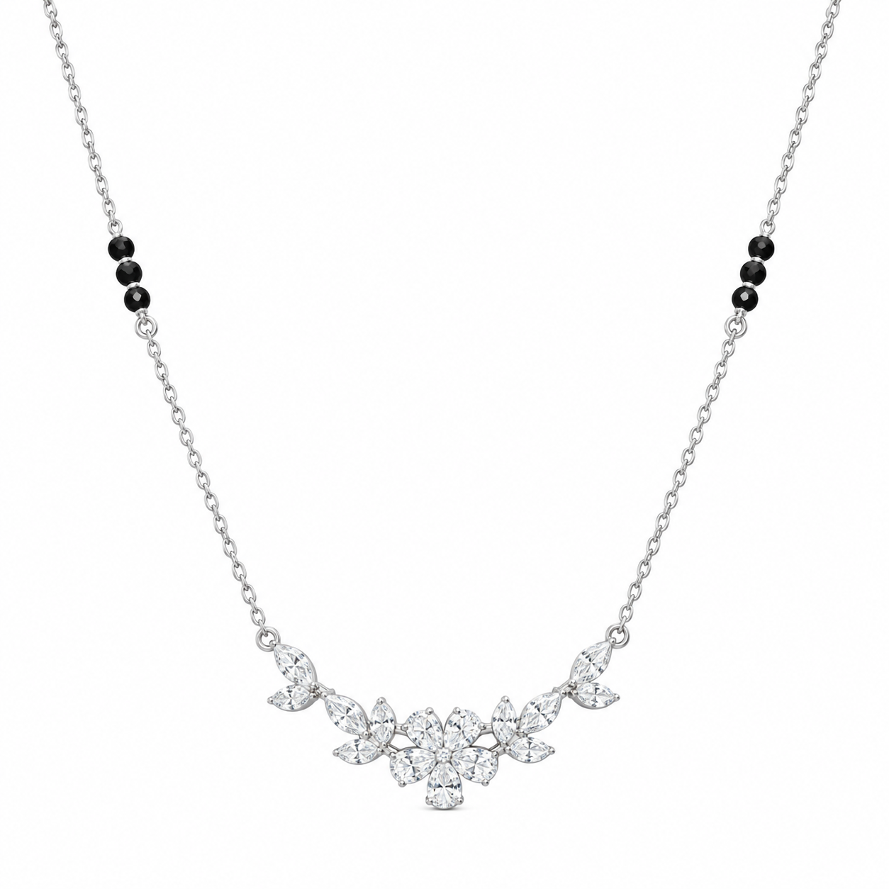 925 Silver Kusum Mangalsutra