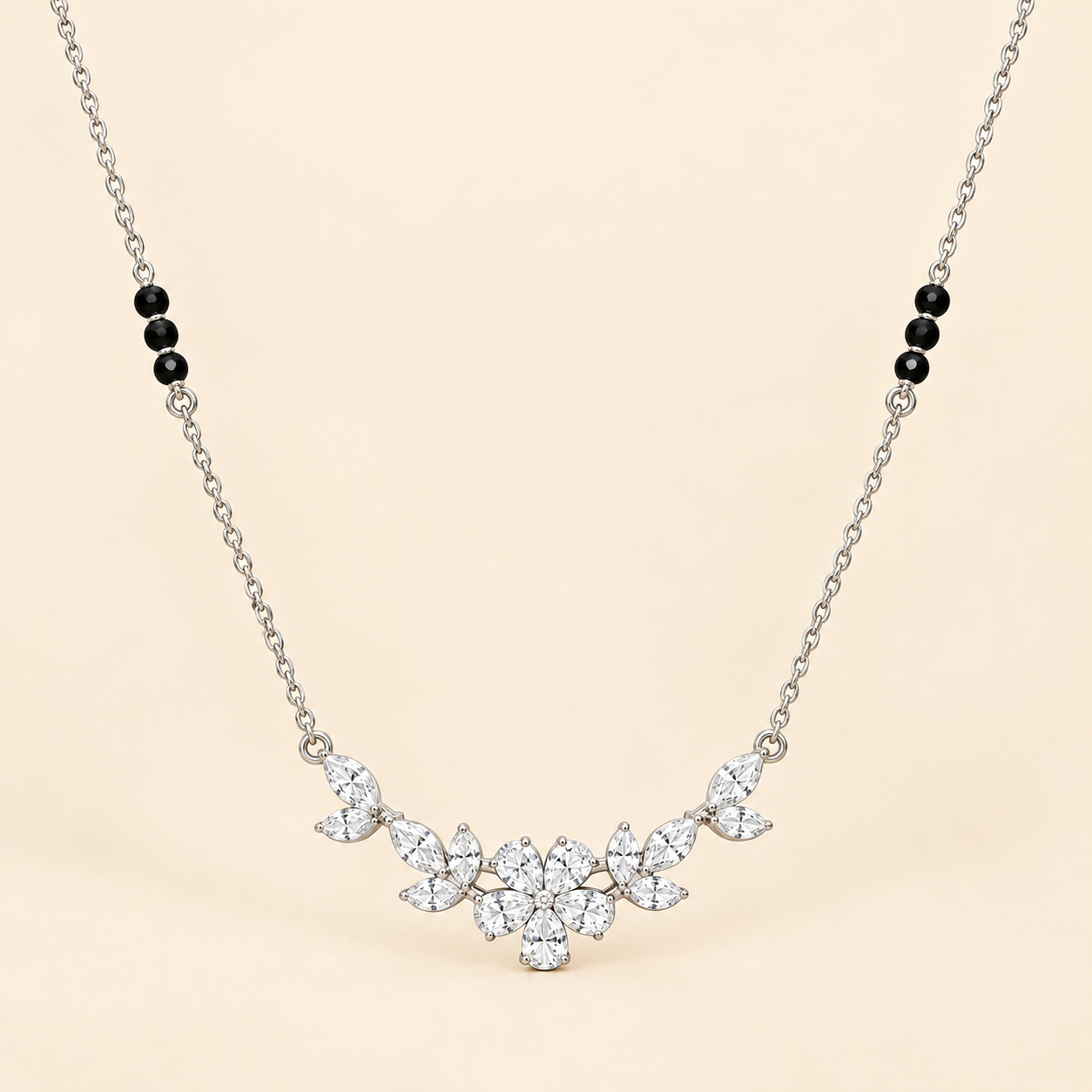 925 Silver Kusum Mangalsutra