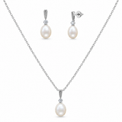 925 Silver Pearl Grace Set