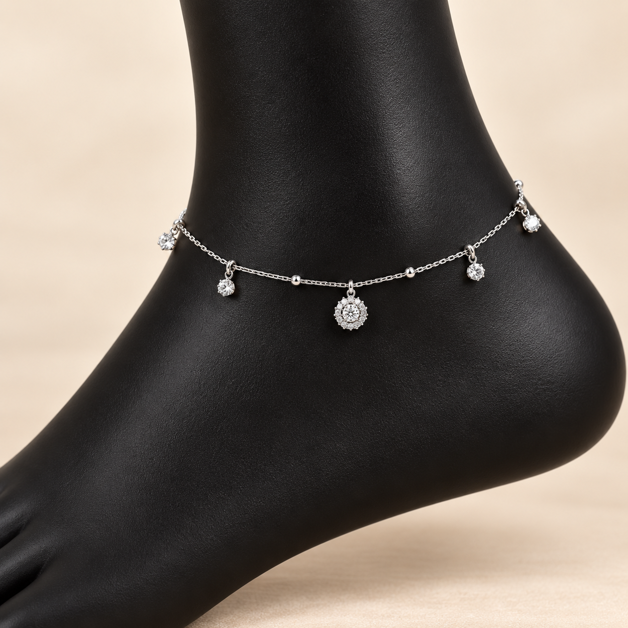 Star Dotted Charm Anklet
