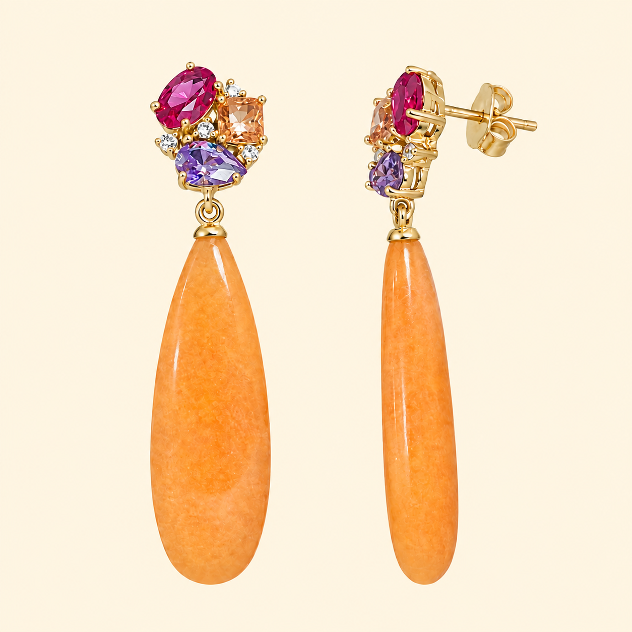 925 Silver Stella Drop Earrings